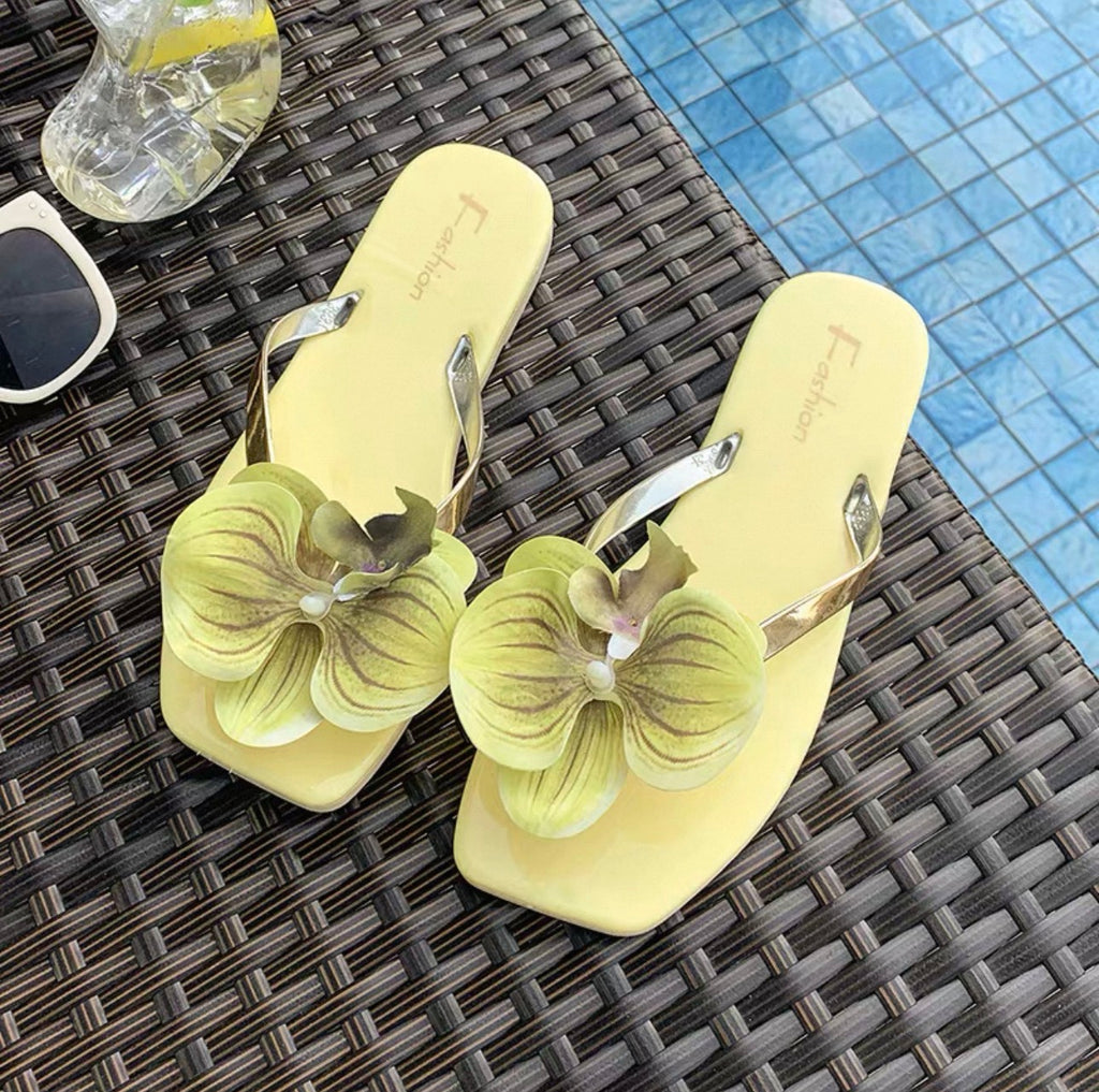 Tongs fleuries pour femmes Canada | Sandales de plage