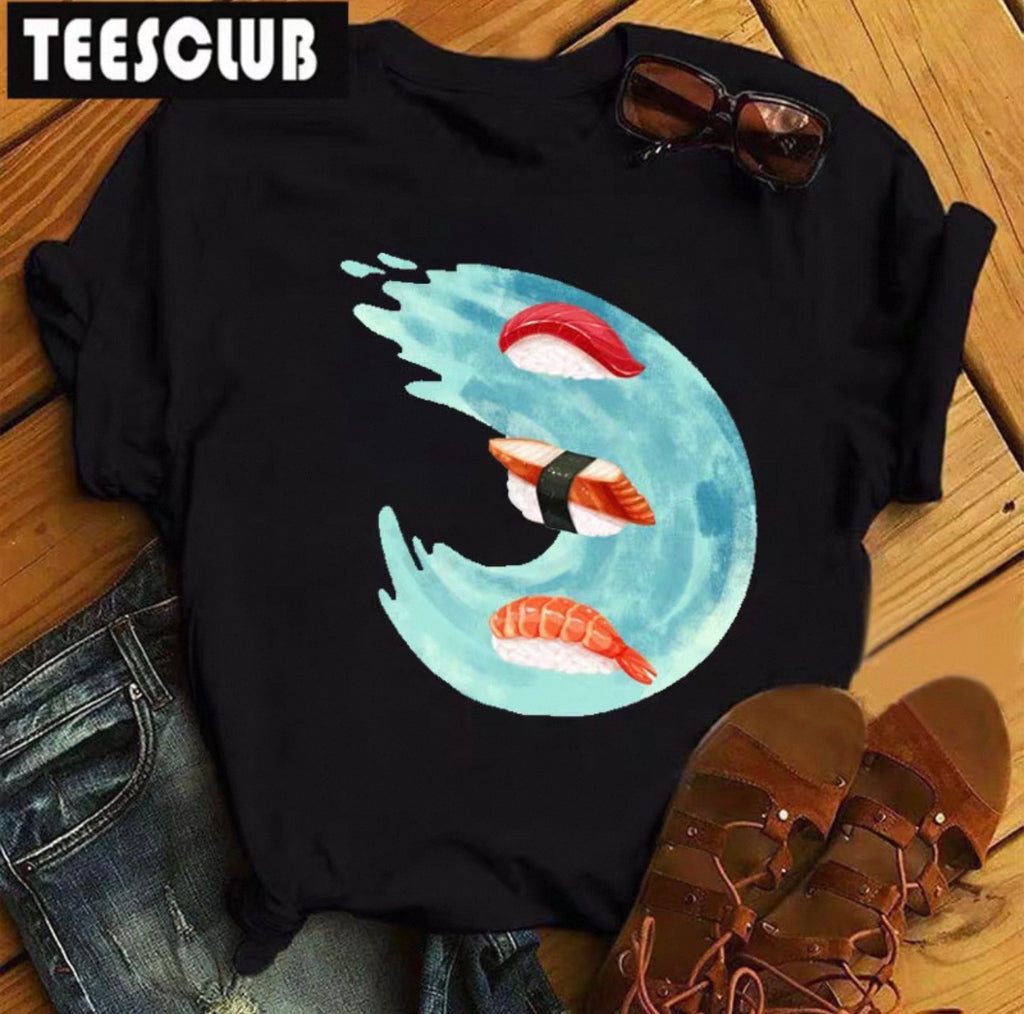 Women's Sushi Graphic Tee | Cute Kawaii T-Shirt Canada