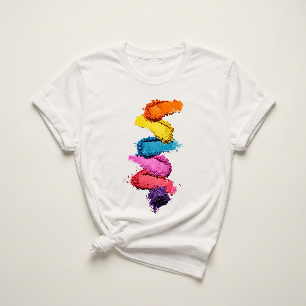 Broken Multicolour Eyeshadow Graphic Tee | Lash & Beauty