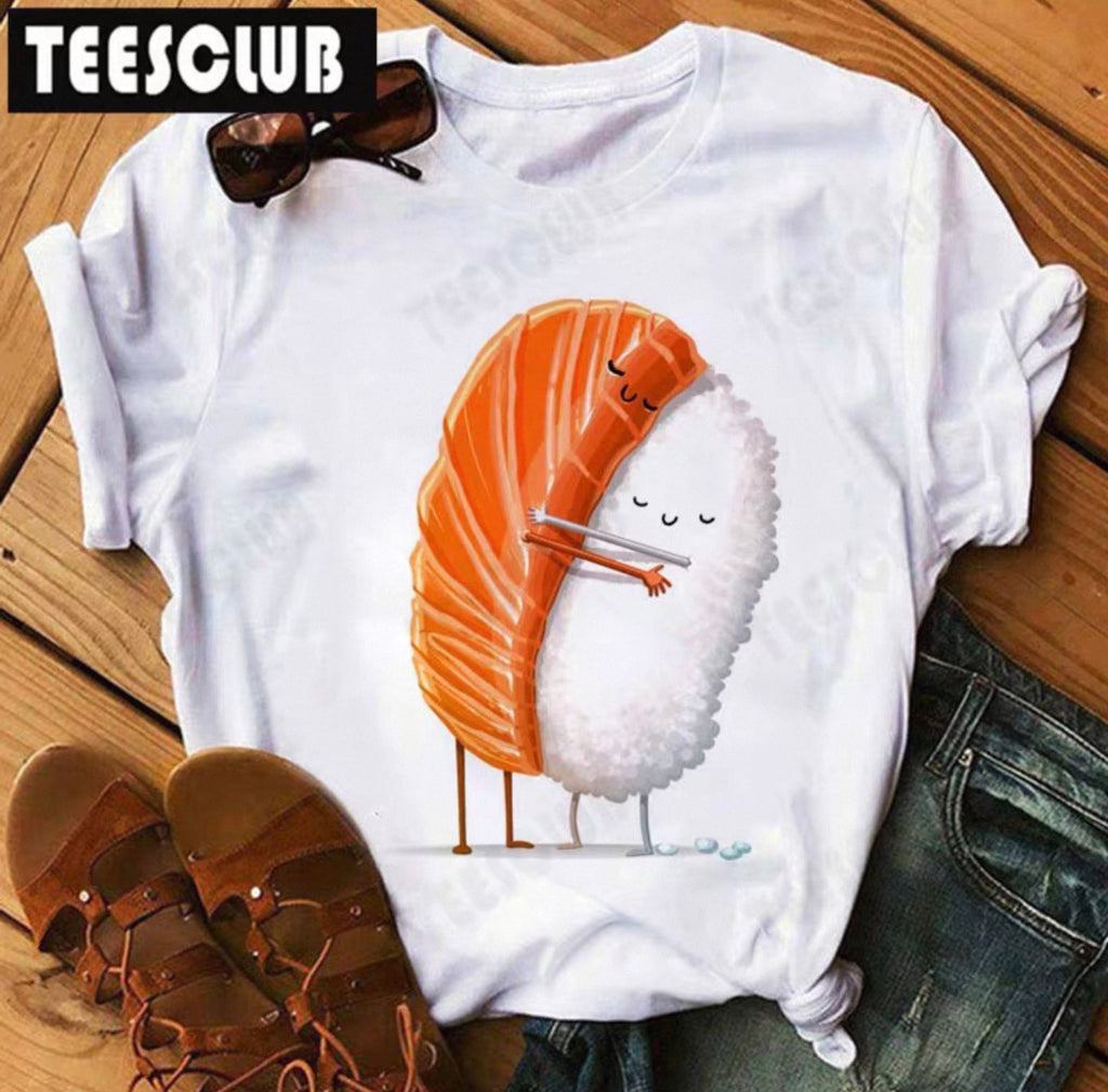 Women's Sushi Graphic Tee | Cute Kawaii T-Shirt Canada