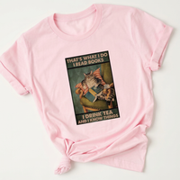 Drink Tea and Know Things Graphic Tee | Funny Cat