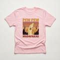 Pew Pew Banana Graphic Tee | Funny Cat