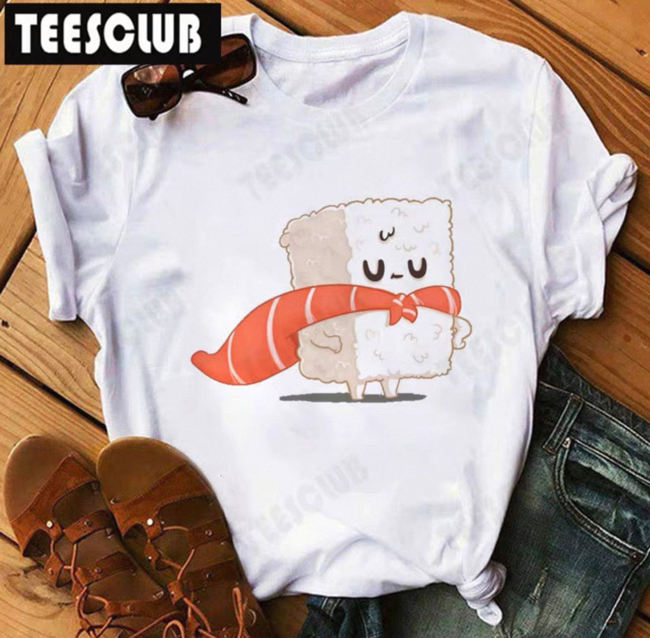 T-shirt graphique Sushi pour femme | T-shirt mignon Kawaii Canada