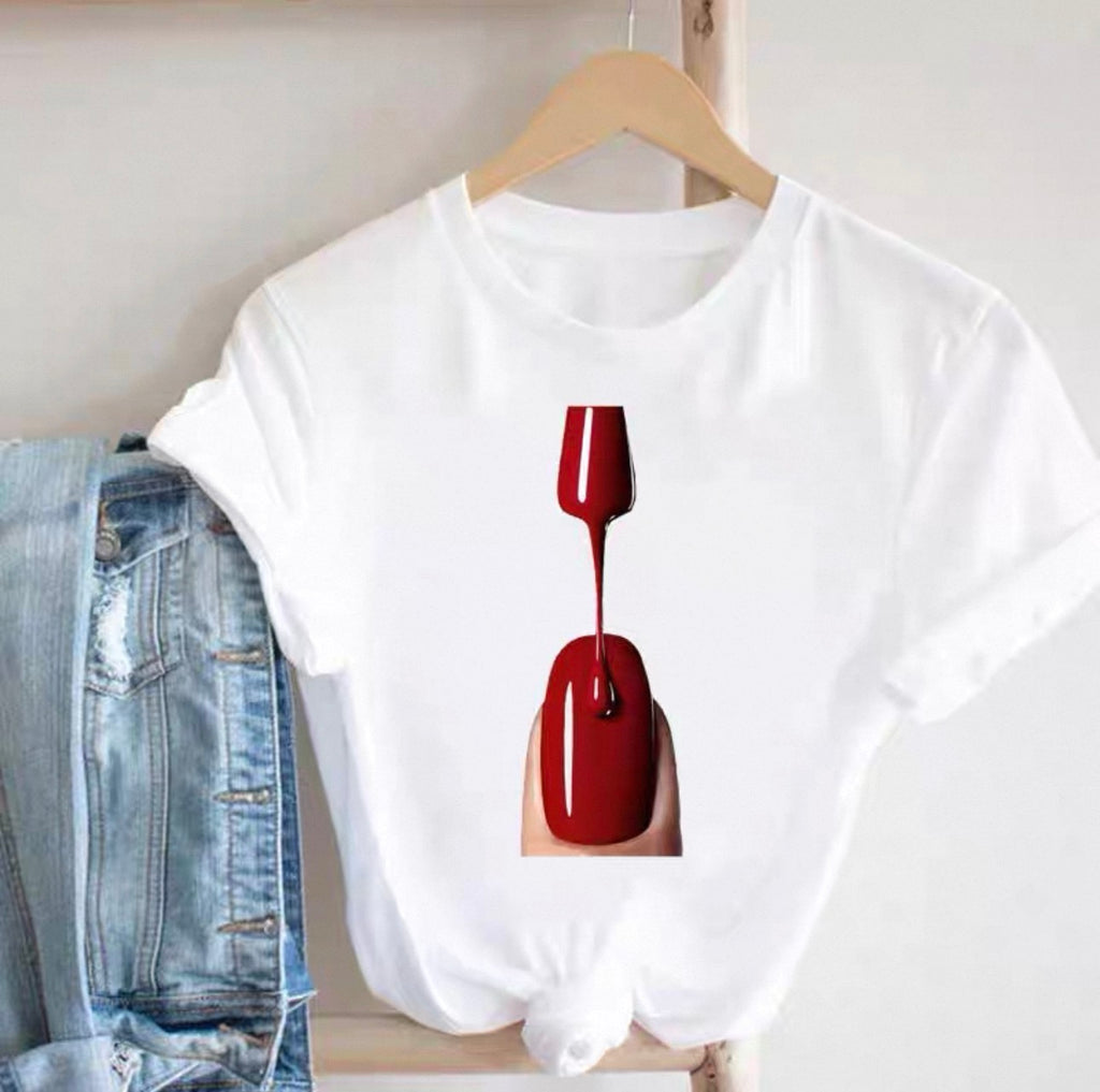 T-shirts graphiques pour femmes Canada | T-shirts imprimés cils et beauté