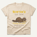 Newton's 1st Law Graphic Tee | Sloth