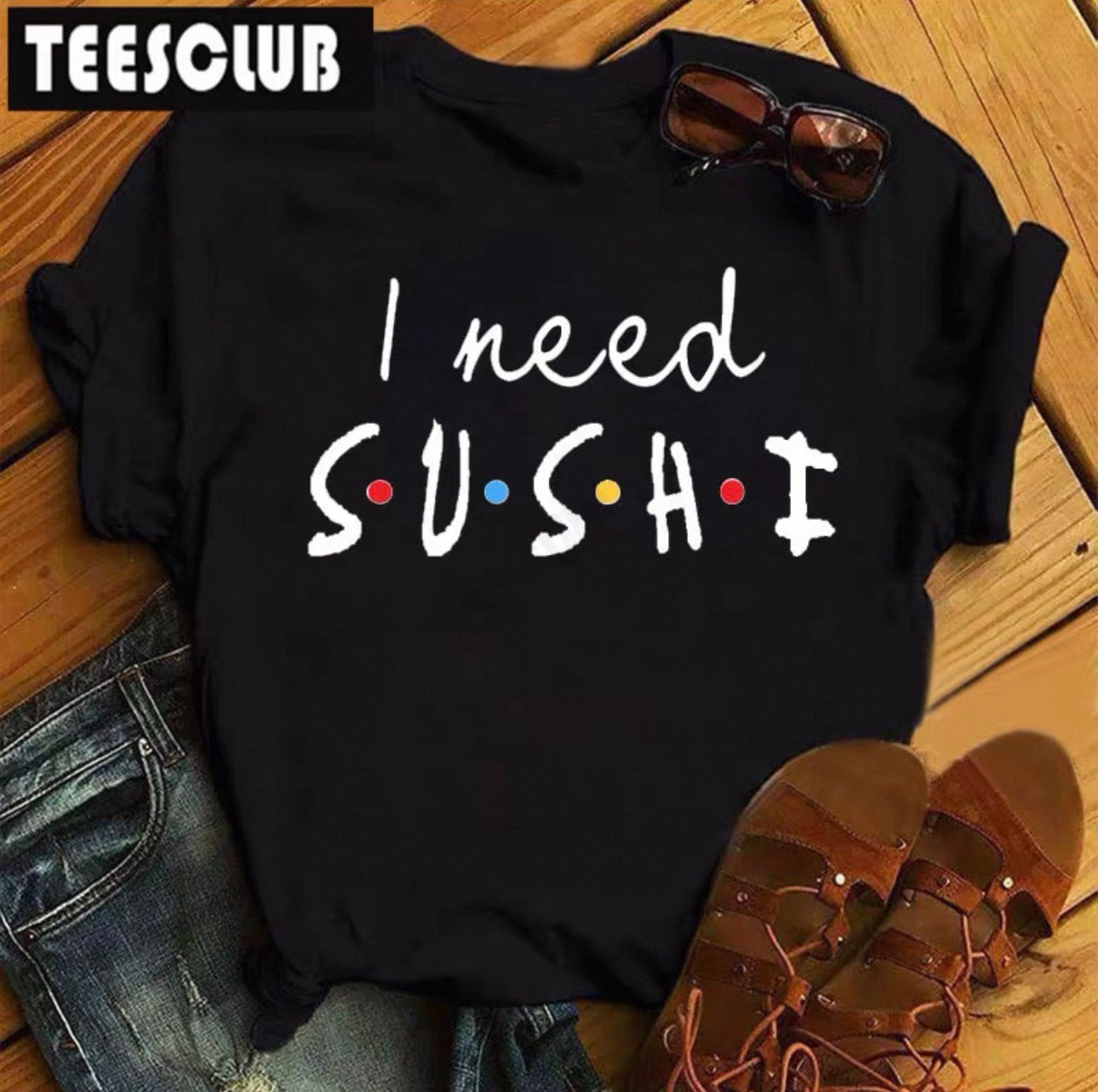 Women's Sushi Graphic Tee | Cute Kawaii T-Shirt Canada
