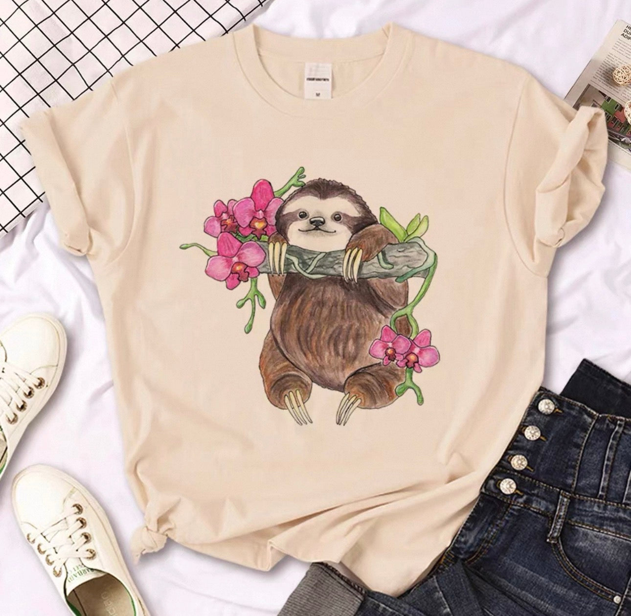 T-shirt paresseux à motif graphique pour femme - T-shirts paresseux amusants Canada | Parcel Theory