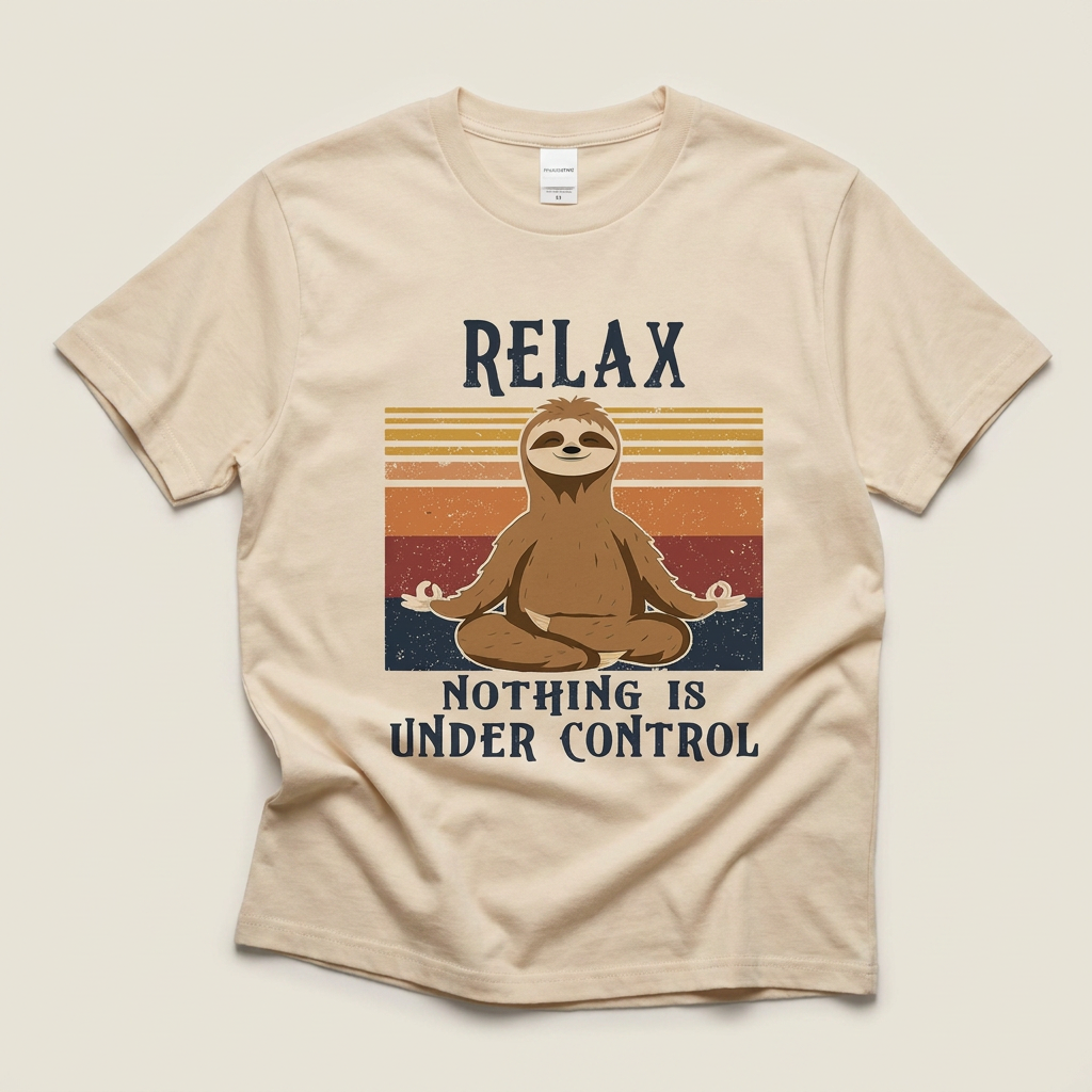 Relax Nothing Is Under Control Tee | Sloth