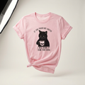 Touch My Coffee Skull Graphic Tee | Funny Cat