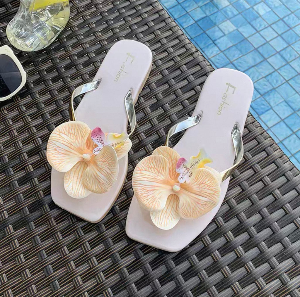 Tongs fleuries pour femmes Canada | Sandales de plage