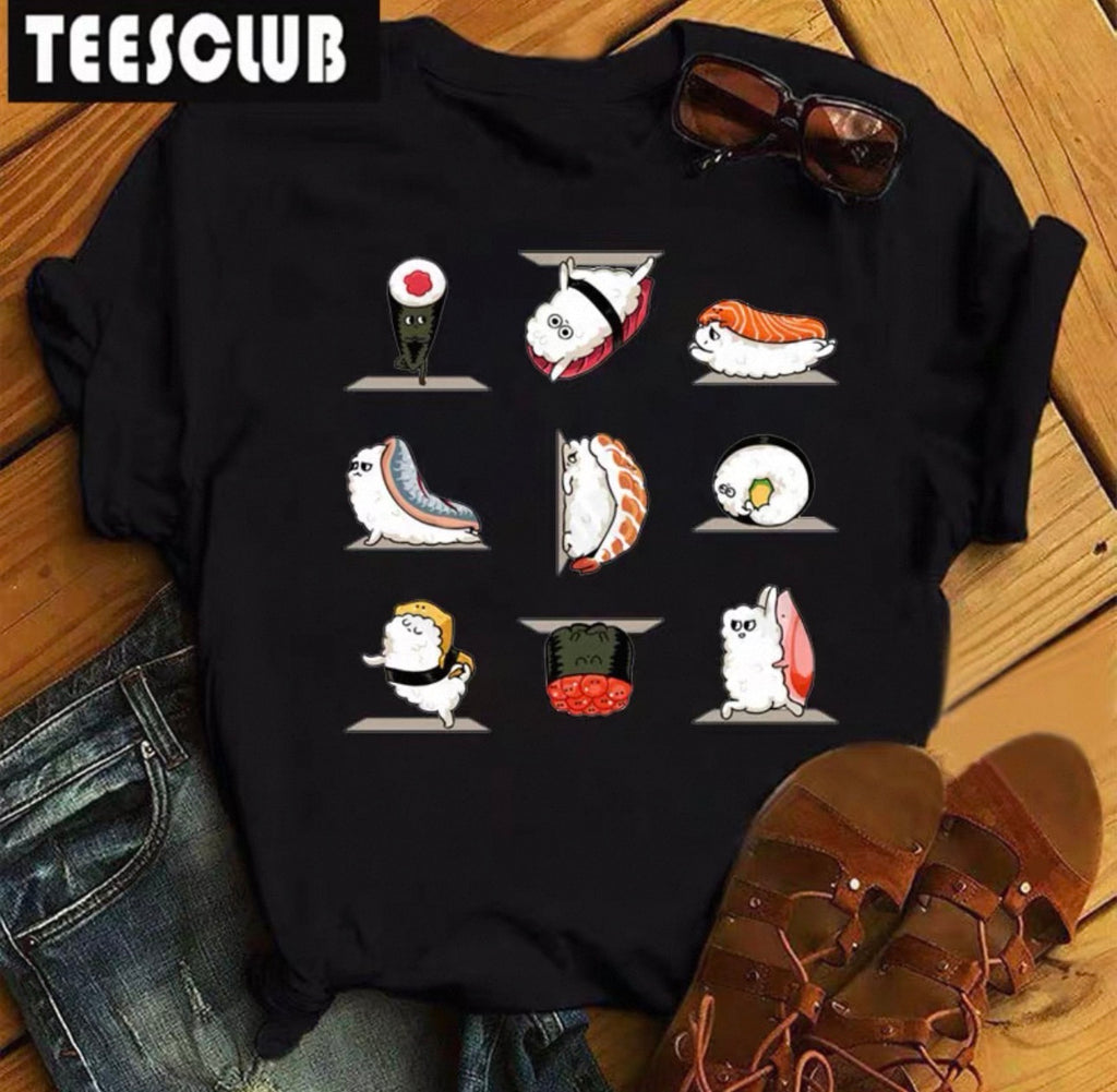 Women's Sushi Graphic Tee | Cute Kawaii T-Shirt Canada