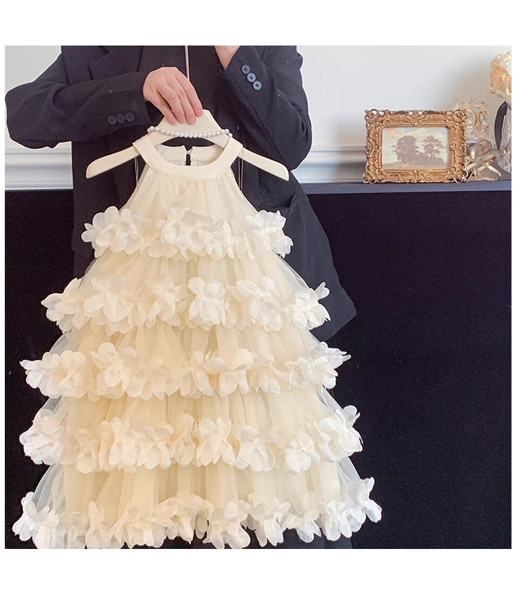 Robe sans manches à fleurs et pétales Canada | Robe de soirée pour filles