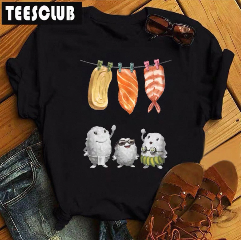 Women's Sushi Graphic Tee | Cute Kawaii T-Shirt Canada