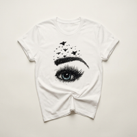 Blue Eye with Birds Graphic Tee | Lash & Beauty