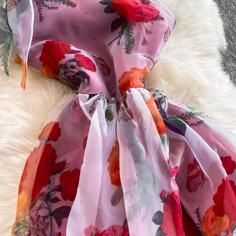 Robe nuisette asymétrique fleurie pour femme Canada | Parcel Theory