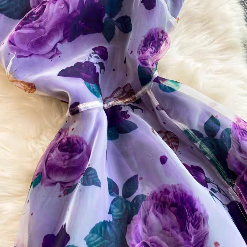 Robe nuisette asymétrique fleurie pour femme Canada | Parcel Theory