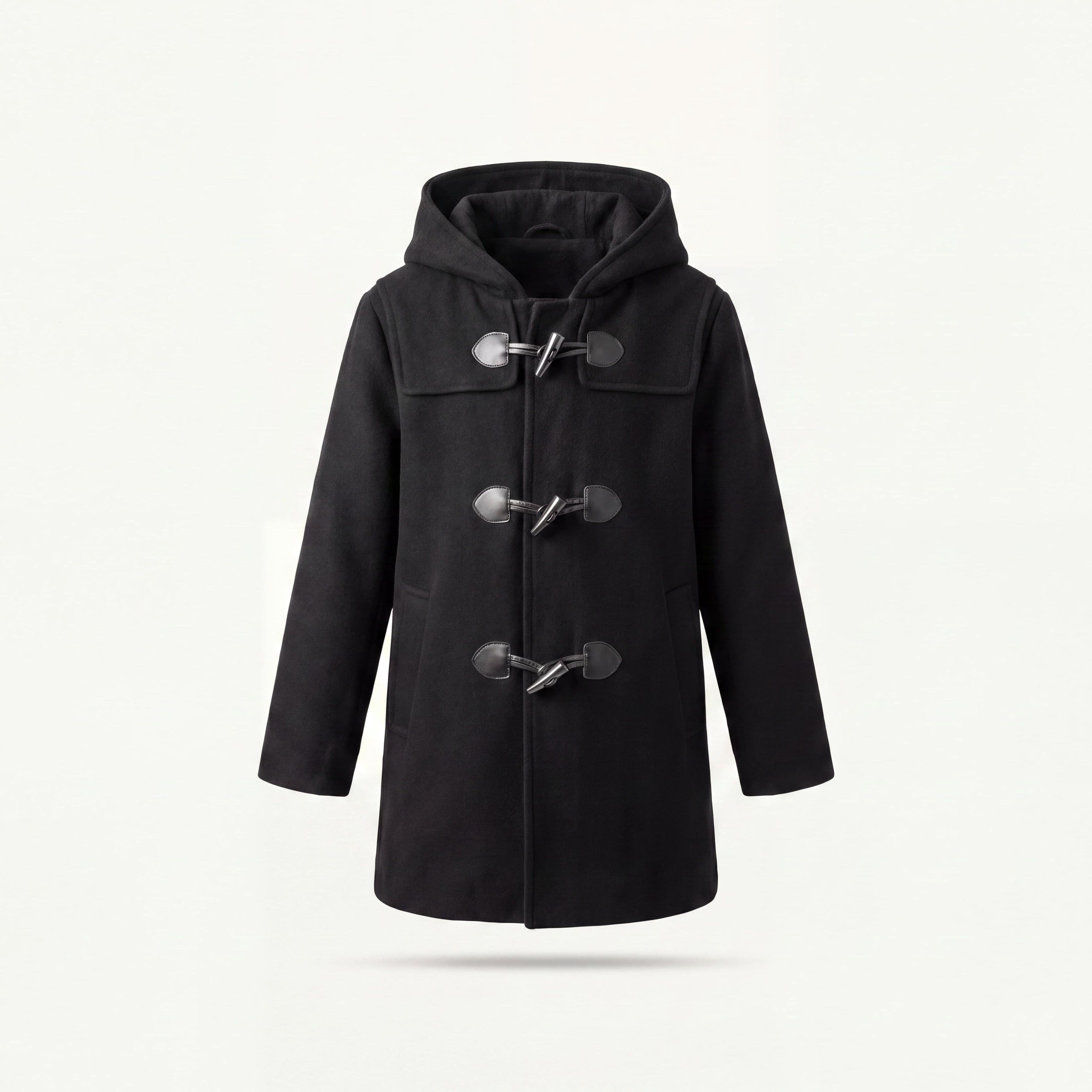 Pea coat en laine à capuche pour garçon - Style britannique | Canada