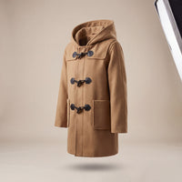 Pea coat en laine à capuche pour garçon - Style britannique | Canada