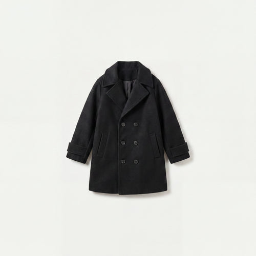 Pea coat en laine pour garçons Canada | Trench-coat style britannique