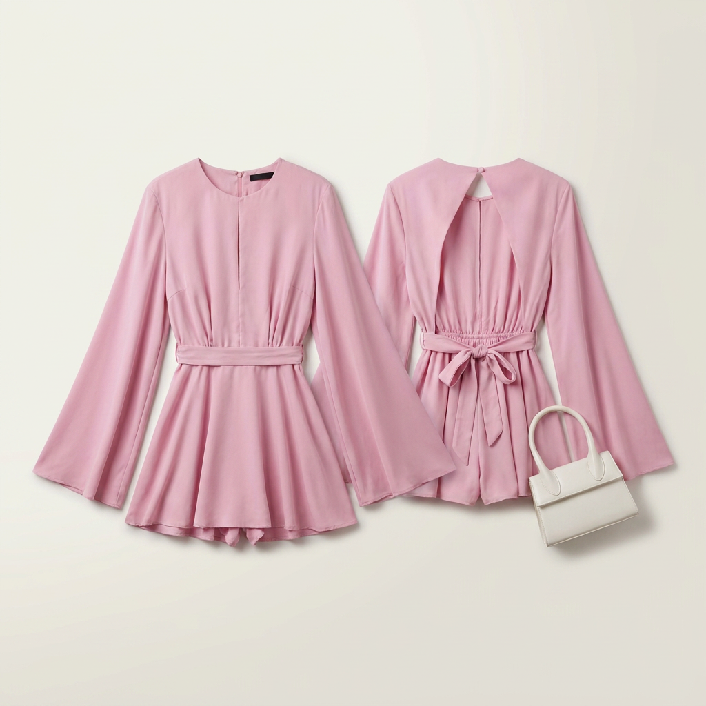 Mini-robe dos nu à manches cloche pour femme Canada | Parcel Theory