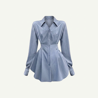Chemises Blouses Boutonnées Cintres Noires et Bleues pour Femmes | Canada