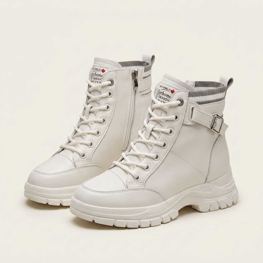 Bottes de combat plateforme femme Canada | Bottines chunky