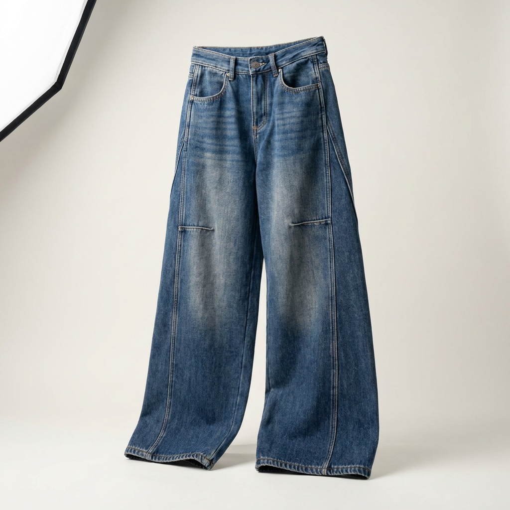 Jeans taille haute amples pour femme | Parcel Theory Canada