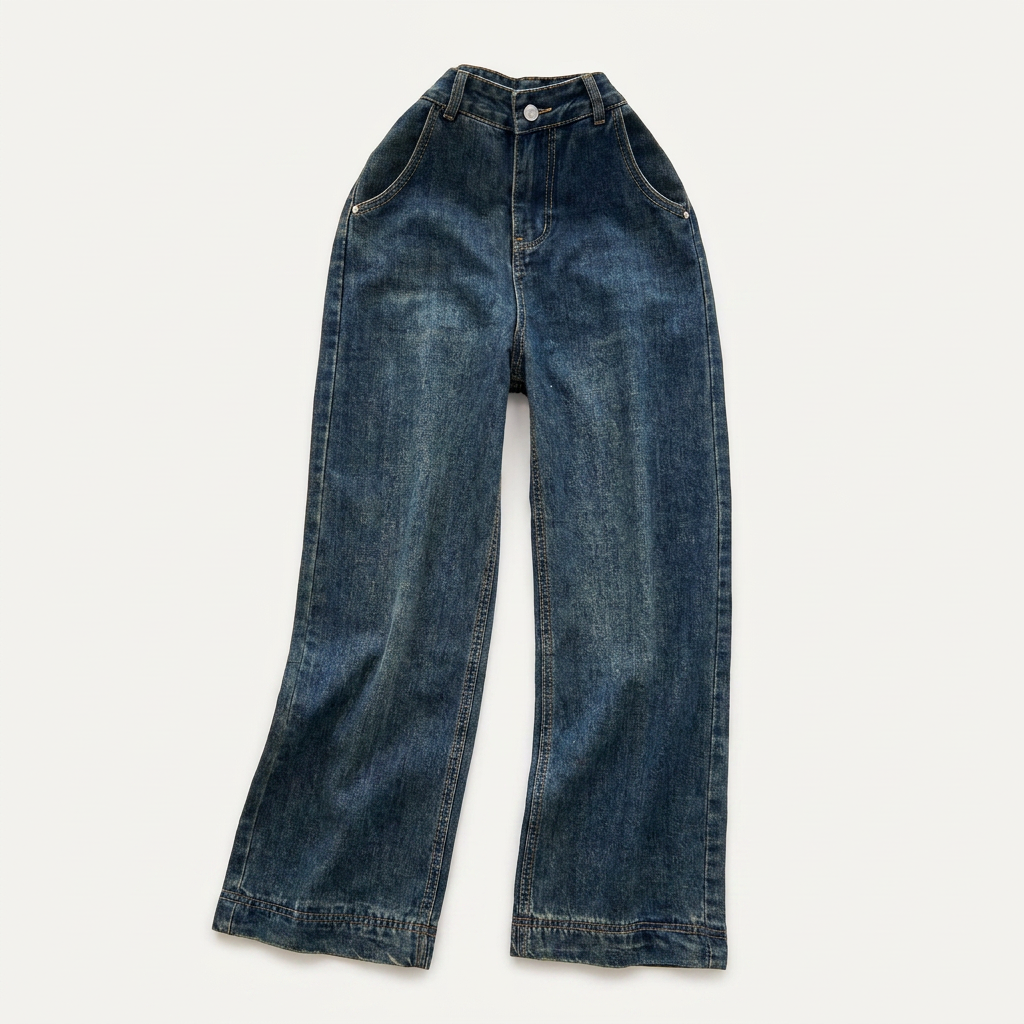 Jean large femme taille haute délavé vintage | Canada