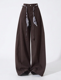 Jeans taille haute à jambe large marron pour femme Canada | Parcel Theory