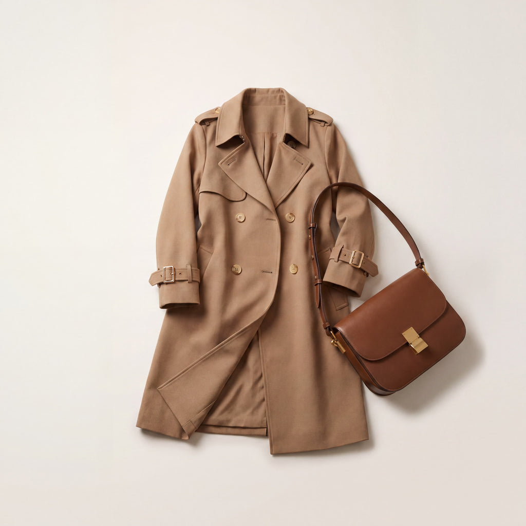 Mid-Length Trench Coat Canada | Spring Slim Fit