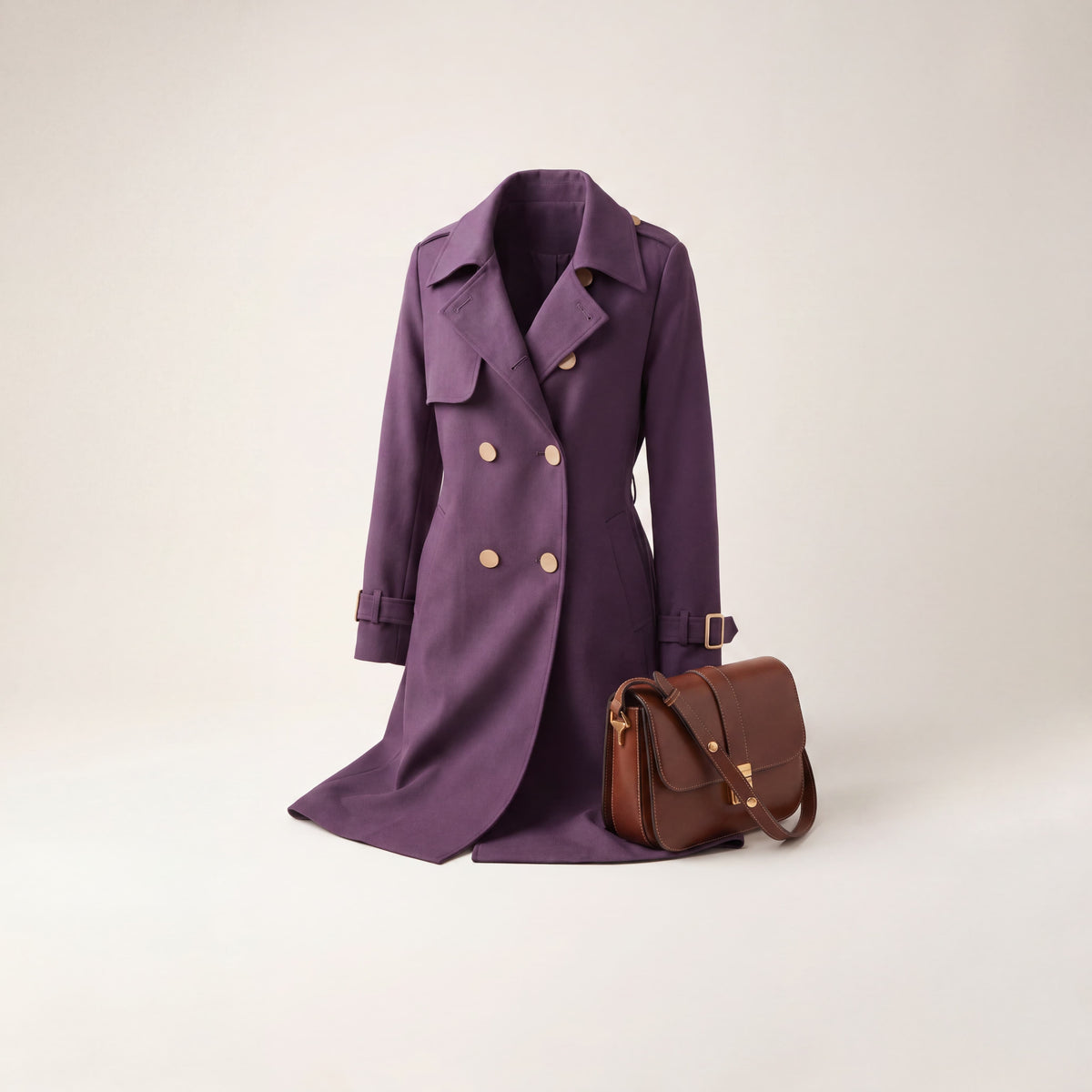 Mid-Length Trench Coat Canada | Spring Slim Fit