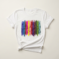Broken Multicolour Eyeshadow Vertical Tee | Lash & Beauty