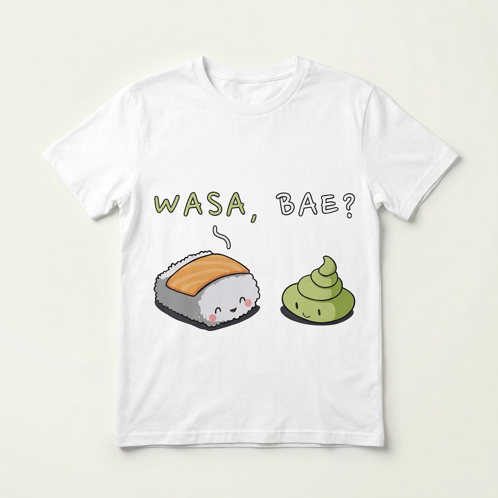 Wasa Bae Sushi Pun Graphic Tee | Sushi