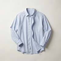 Chemise boutonnée rayée bleue pour filles | Canada