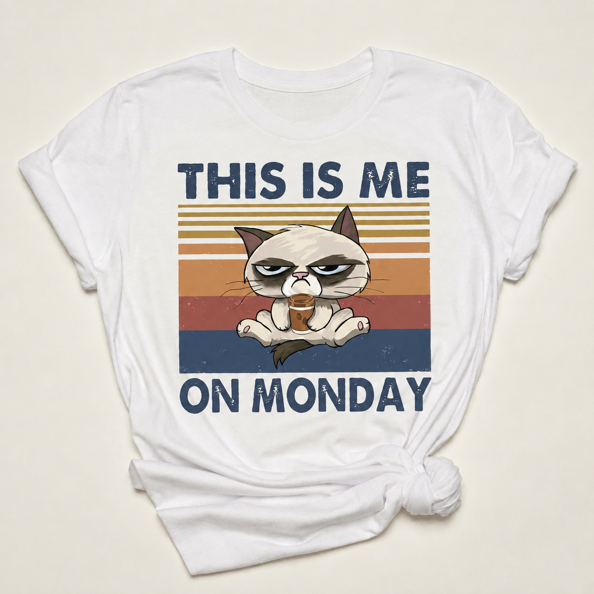 This Is Me On Monday Graphic Tee | Funny Cat