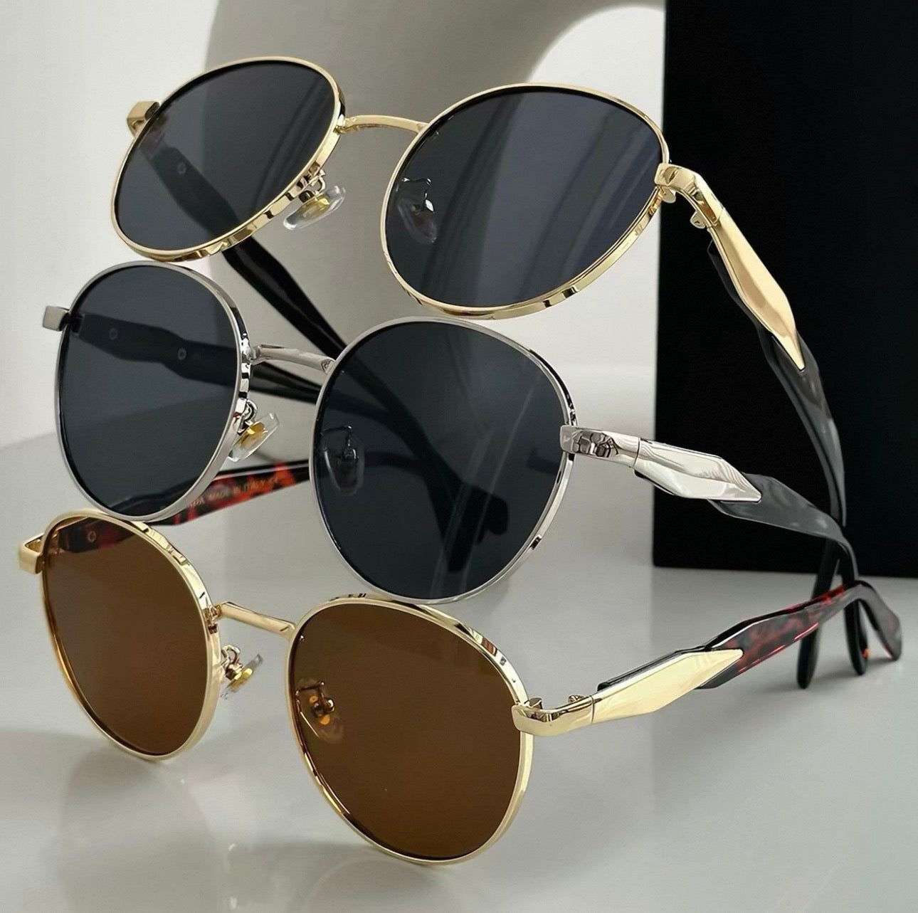 Round Frame Sunglasses for Women, Retro European and American Style, Round Frame Sunglasses for Men, Street Style Trendy Glasses ins