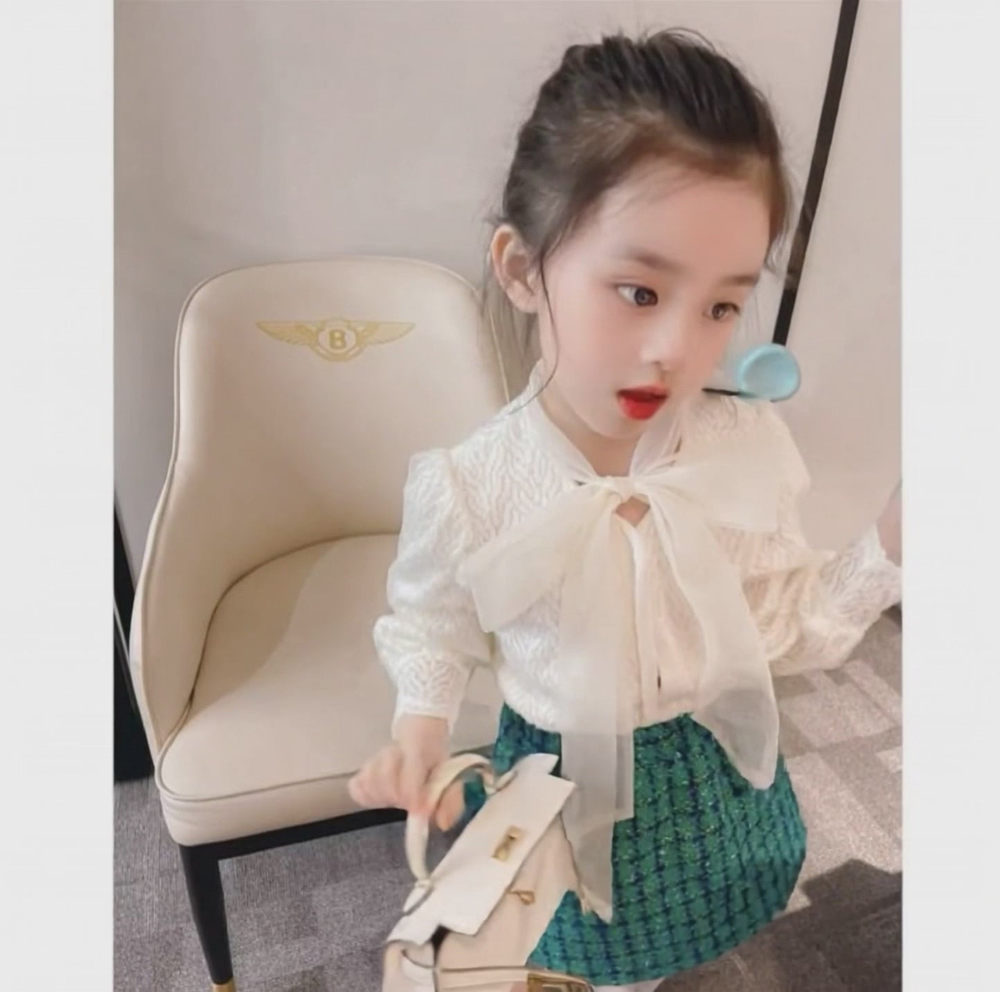 Girls Chanel-Style Tweed Blazer Suit Set | Canada